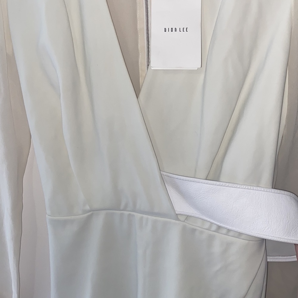 NEW Dion Lee White Belted Orbit Mini Dress - Picture 4 of 9
